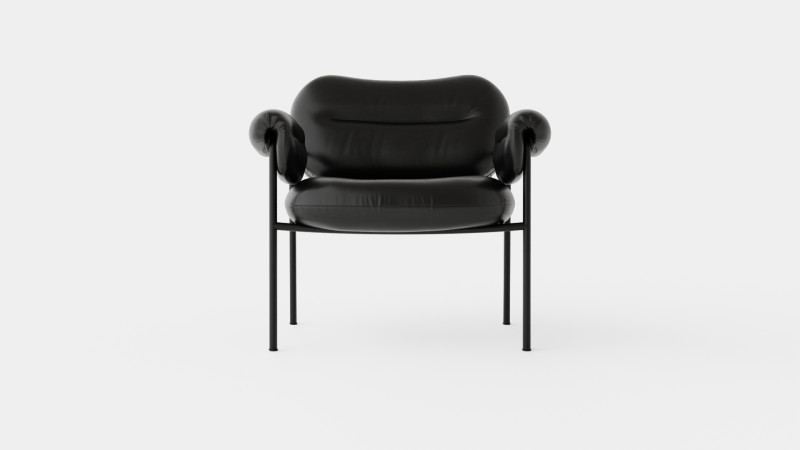 Fogia Bollo Lounge Chair 3Dモデル .c4d .max .obj .3ds .fbx .stl .blend 