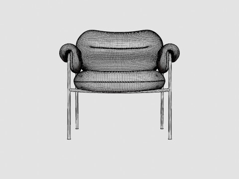 Fogia Bollo Lounge Chair 3Dモデル
