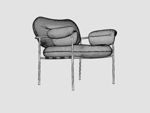 Fogia Bollo Lounge Chair 3Dモデル