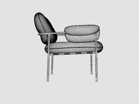 Fogia Bollo Lounge Chair 3Dモデル