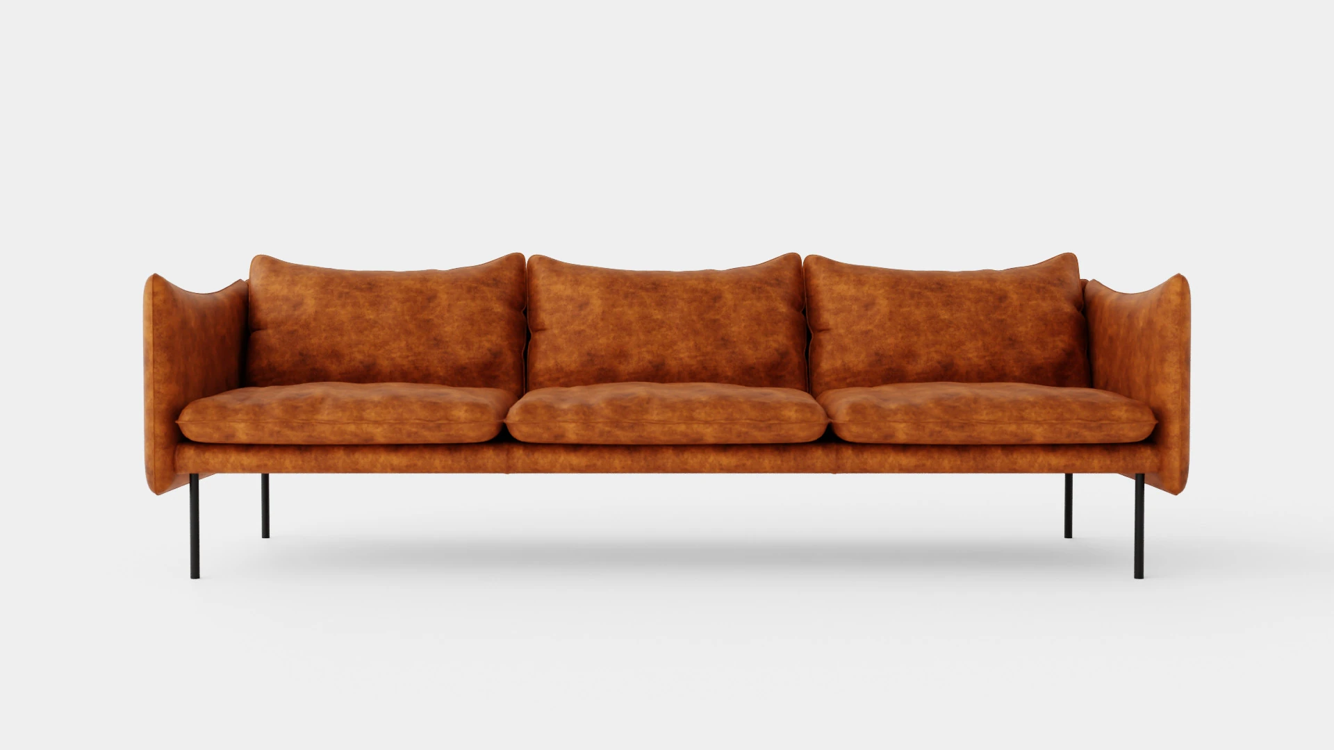 Fogia Tiki 3 Seater Sofa 3D Model .c4d .max .obj .3ds .fbx .stl .blend