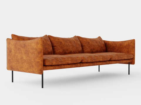 Fogia Tiki 3 Seater Sofa 3D Model