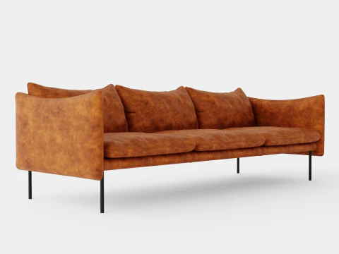 Fogia Tiki 3 Seater Sofa 3D Model