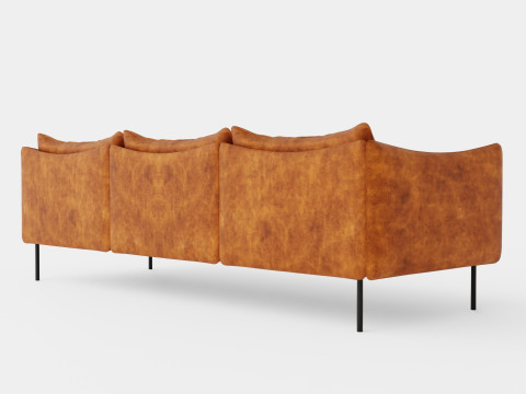 Fogia Tiki 3 Seater Sofa 3D Model