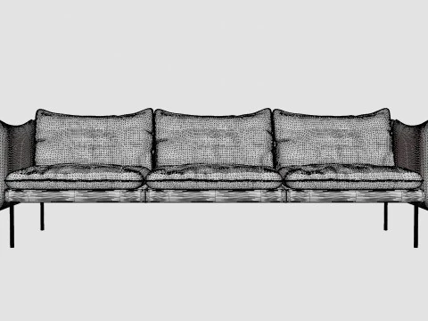 Fogia Tiki 3 Seater Sofa 3D Model
