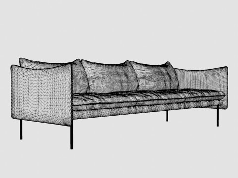 Fogia Tiki 3 Seater Sofa 3D Model