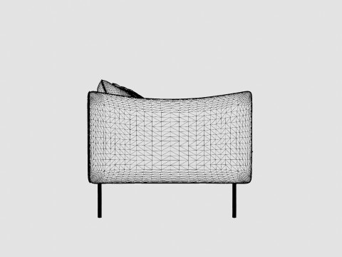 Fogia Tiki 3 Seater Sofa 3D Model