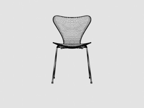 Fritz Hansen Series 7 Chair Modello 3D