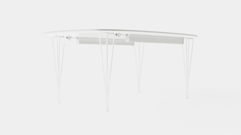 Fritz Hansen Super Ellipse Table 3D Model .c4d .max .obj .3ds .fbx .stl .blend 