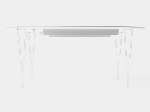 Fritz Hansen Super Ellipse Table 3D Model