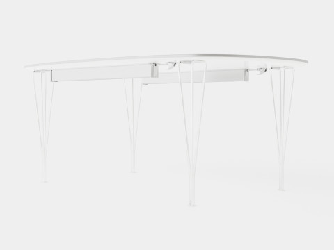 Fritz Hansen Super Ellipse Table 3D Model