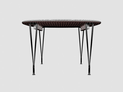 Fritz Hansen Super Ellipse Table 3D Model