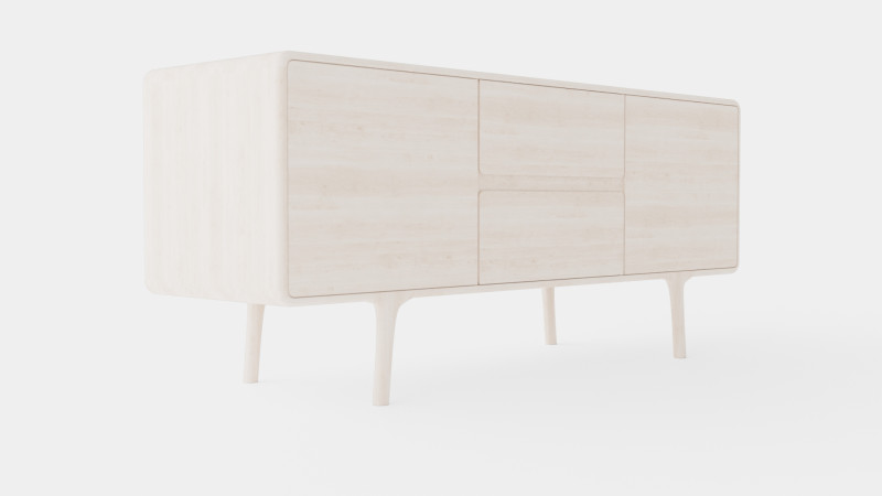 Gazzda Fawn Sideboard 3D Model .c4d .max .obj .3ds .fbx .stl .blend 