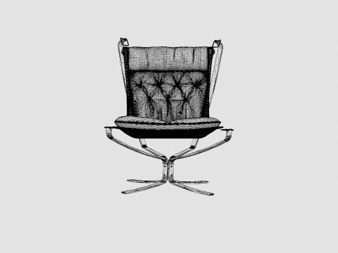 LK Hjelle Falcon First High Chair 3D 모델