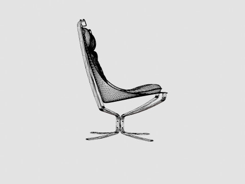 LK Hjelle Falcon First High Chair 3D 모델