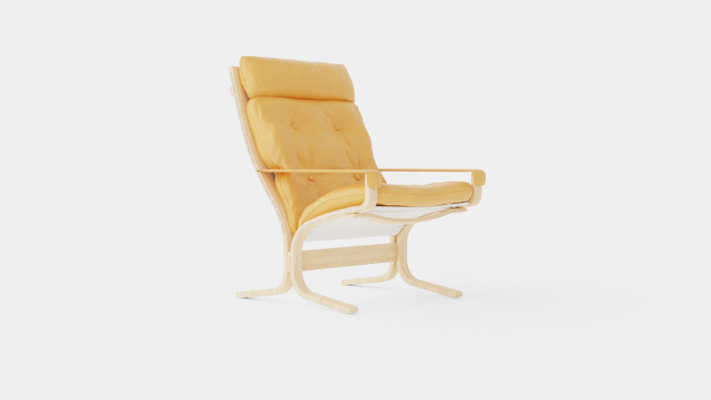 LK Hjelle Siesta Classic High Chair Model 3D .c4d .max .obj .3ds .fbx .stl .blend 