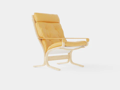 Cadeira alta cl&aacute;ssica LK Hjelle Siesta Modelo 3D