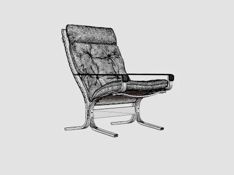 LK Hjelle Siesta Classic High Chair 3D Model