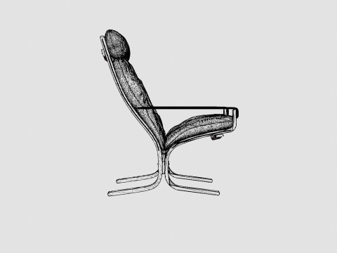 LK Hjelle Siesta Classic High Chair Model 3D