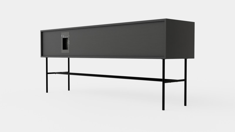Lemus Home 1500 Media Bench 3Dモデル .c4d .max .obj .3ds .fbx .stl .blend 