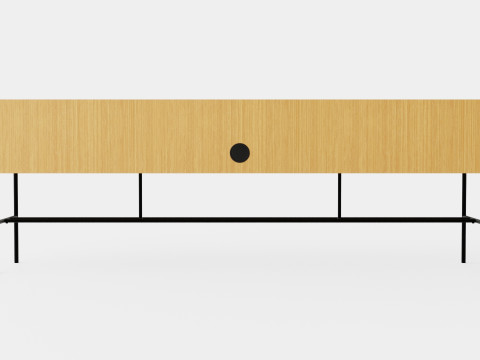 Lemus Home 1800 Media Bench 3D Model