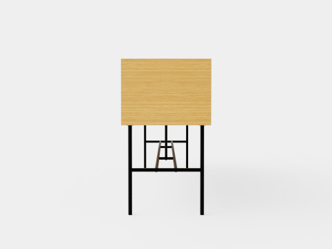Lemus Home 1800 Media Bench 3D Model