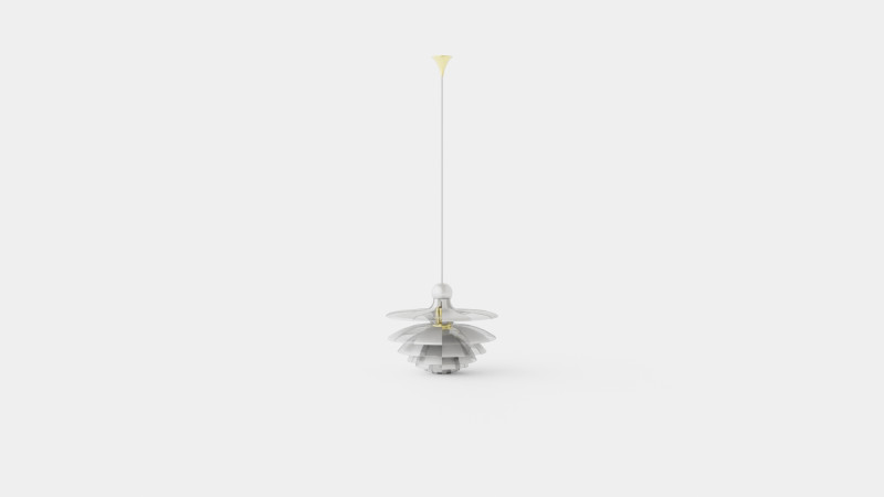 Louis Poulsen Septima Ceiling Lamp Model 3D .c4d .max .obj .3ds .fbx .stl .blend 