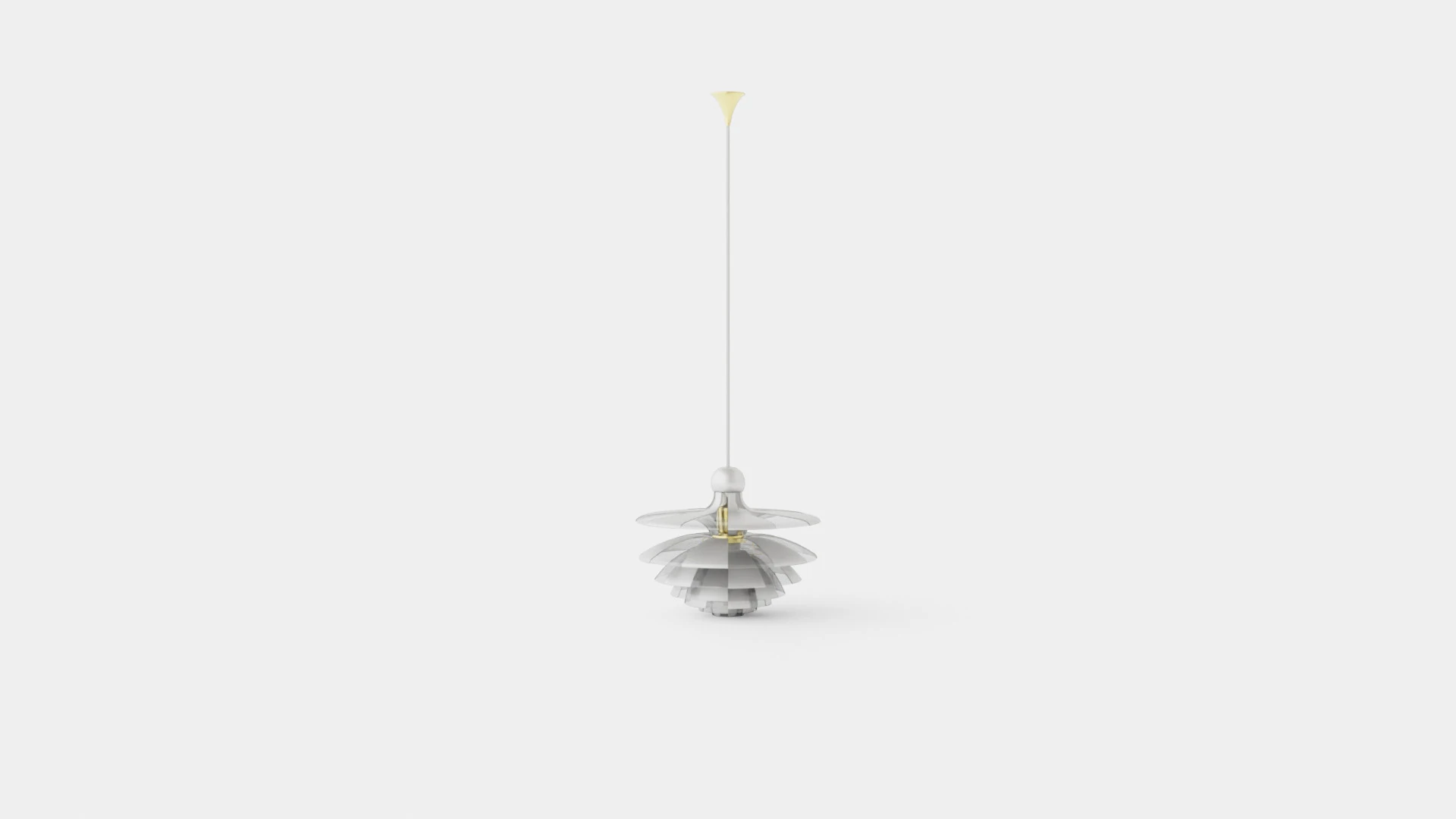 Louis Poulsen Septima Ceiling Lamp 3D Model .c4d .max .obj .3ds .fbx .stl .blend 