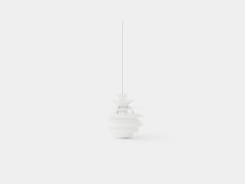 L&aacute;mpara de techo bola de nieve de Louis Poulsen Modelo 3D