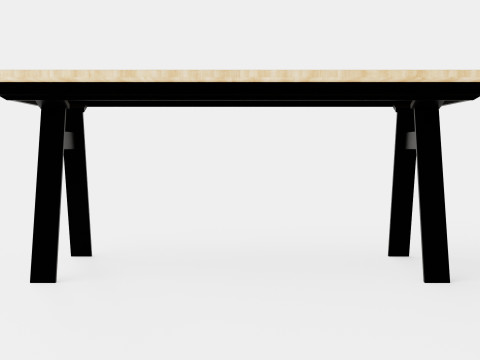 Naver Chess 3423 Dining Table Modelo 3D