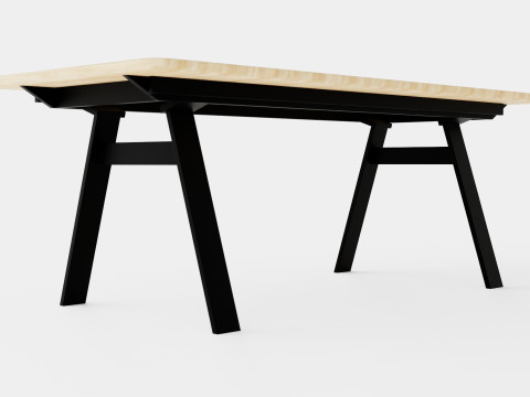 Naver Chess 3423 Dining Table Modelo 3D