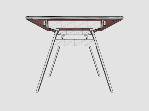 Naver Chess 3423 Dining Table 3D Model