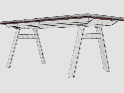 Naver Chess 3423 Dining Table 3D Model