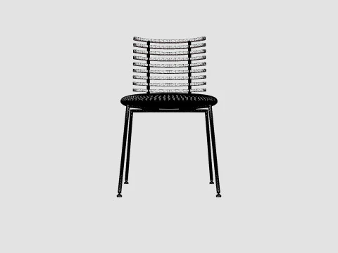 Naver Tiger Chair without Armrest 3D Model
