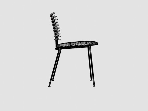 Naver Tiger Chair without Armrest 3D Model