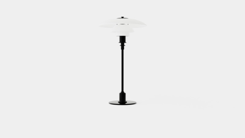 PH 2 1 Table Lamp 3D Model .c4d .max .obj .3ds .fbx .stl .blend 