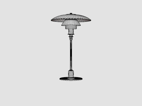 PH 3 2 Table Lamp 3D Model