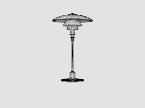 PH 3 2 Table Lamp 3D Model