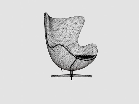 The Egg by Arne Jacobsen Chair 3D मॉडल
