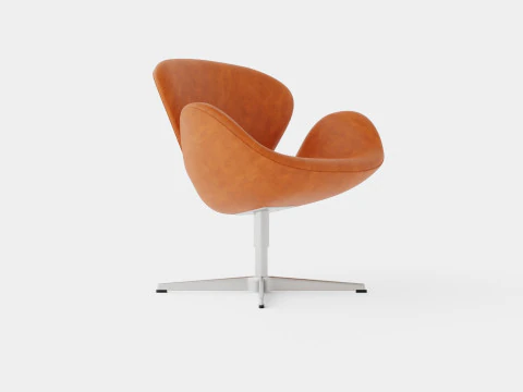La sedia Il Cigno di Arne Jacobsen Modello 3D