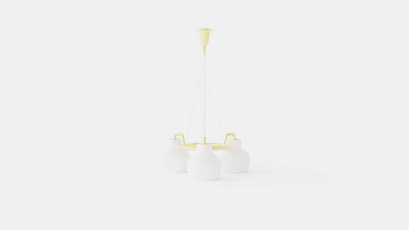 VL Ring Crown 3 Pendant Lamp 3D Model .c4d .max .obj .3ds .fbx .stl .blend 