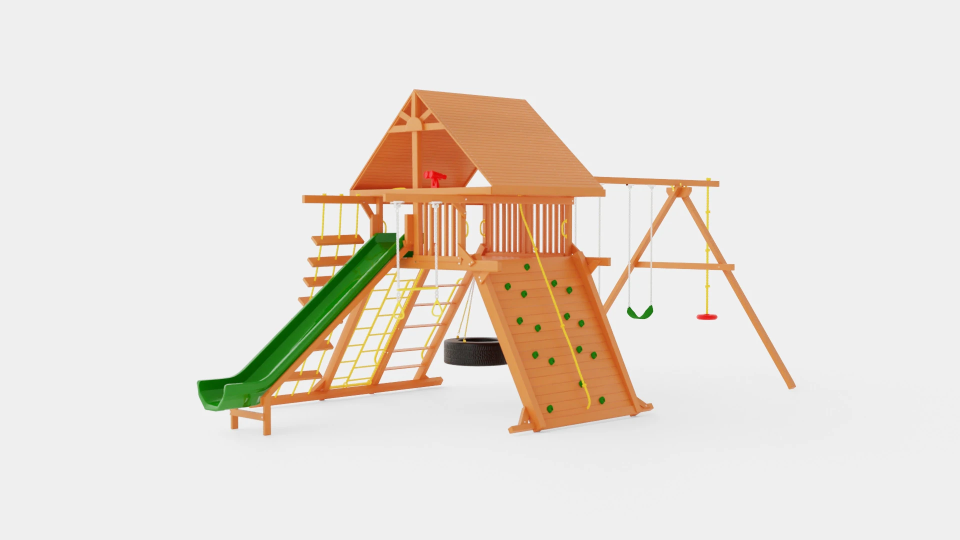Rainbow Castle Pkg II 3D Model .c4d .max .obj .3ds .fbx .stl .blend 