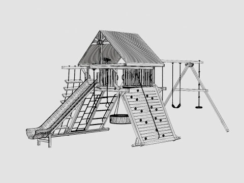 Rainbow Castle Pkg II 3D Model