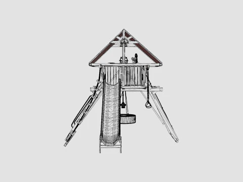 Rainbow Castle Pkg II 3D Model