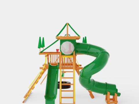 Monster Castle Pkg V Loaded With Tarp 3D Model