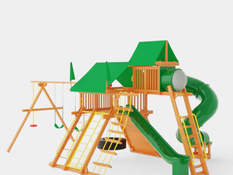 Monster Castle Pkg V Loaded With Tarp 3D Model