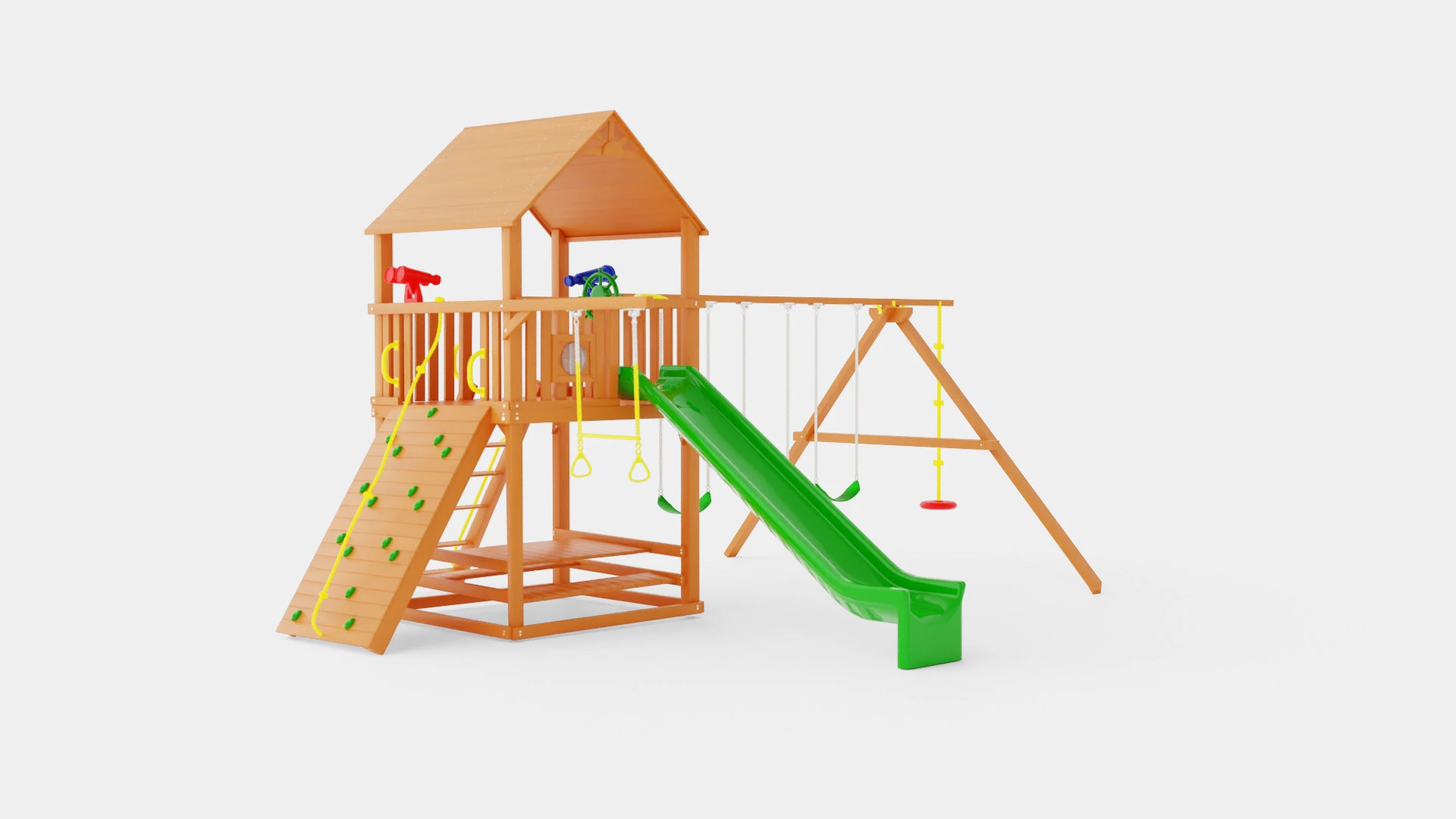 Circus Clubhouse Pkg II Popular With Wood Roof 3D Model .c4d .max .obj .3ds .fbx .stl .blend 