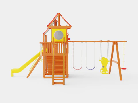 Sunshine Clubhouse Pkg IV Tons of Bells Whistles With Tarp 3D Model