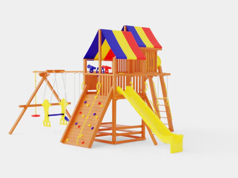 Sunshine Clubhouse Pkg IV Tons of Bells Whistles With Tarp 3D Model