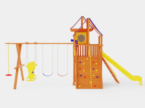 Sunshine Clubhouse Pkg IV Tons of Bells Whistles With Tarp 3D Model